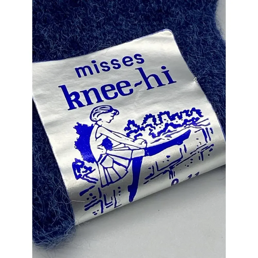 VTG Socks Misses Knee Hi 1960's 70's NOS 9-11 Colorful Hi Bulk Orlon Argyle